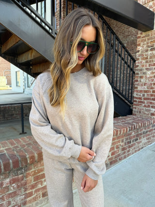 Z Supply Boyfriend Sweatshirt Heather Ash