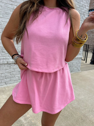 Kailee Skort Set Cobalt Pink