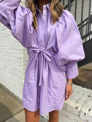 Remi Mini Shirt Dress  | Lavender