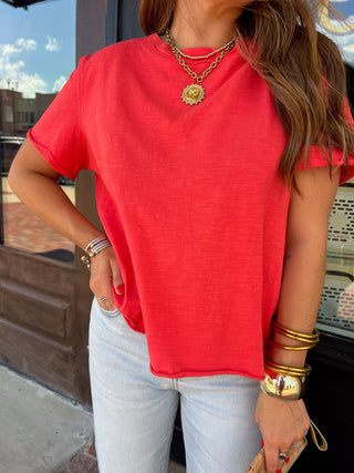 LaBiz | Penny Slub Tee Red