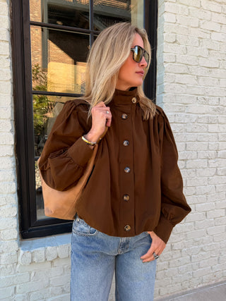 Hailey Bomber Jacket Brown