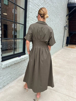 RESET BY JANE | Greta Dress Olive