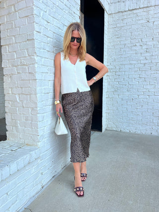 Dress Forum | Lara Maxi Skirt Print Taupe