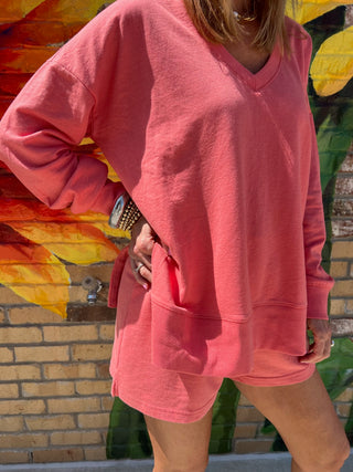 Z Supply | Modern V Neck Weekender Persimmon