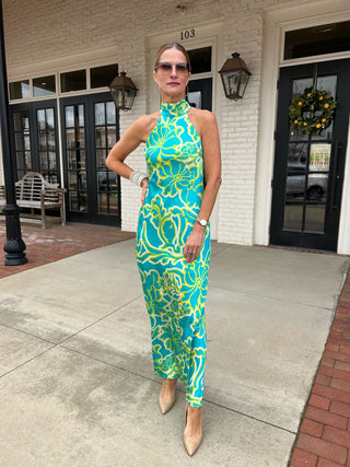 Lotus Halter Maxi