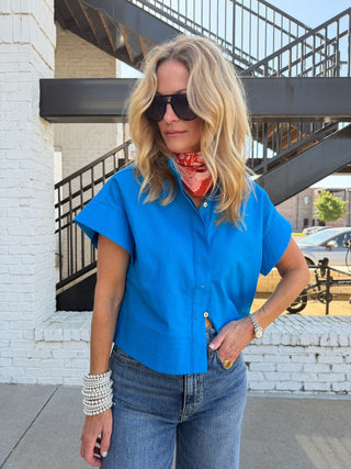 Electra Blouse Cobalt