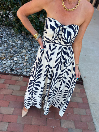 Aakaa | Novella Tube Tie Jumpsuit Navy