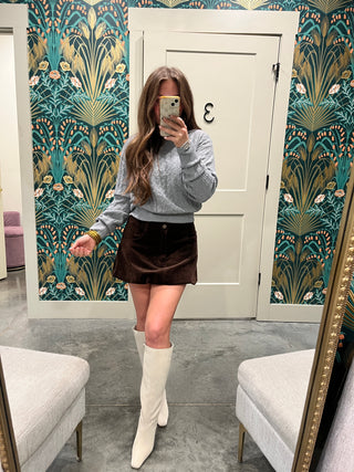 Steve Madden | Minna Sweater Grey Heather