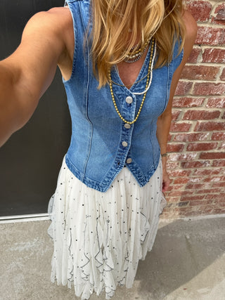 Beulahstyle | Joyce Tulle Polka Dot Skirt