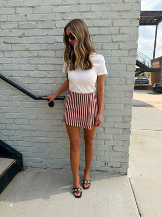 Short Sleeve Ribbed Top