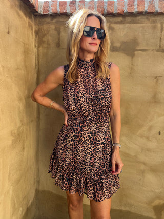 Sage The Label | Wild Dreams Ruffle Dress Taupe Multi