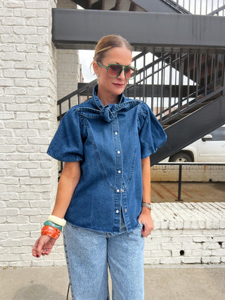 Casey Denim Top