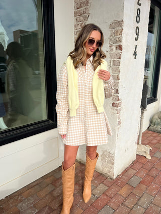 OLIVACEOUS | Gretta Gingham Dress