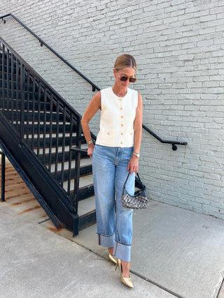 Steve Madden | Aliya Sweater Vest Cream