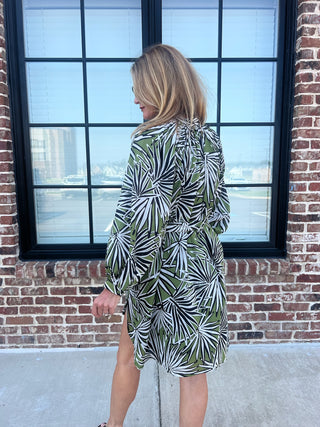 Dress Forum | Ava Drifting Dreams Shirt Dress Banana Palm