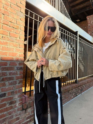 Saint Boyfriend Fit Corduroy Jacket Beige
