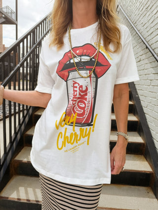 TLR | Cherry Coke Lips Oversized Tee