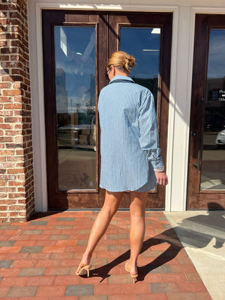 Sage The Label | Market Day Shirt Layered Romper