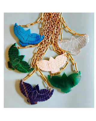 Amulet Brave Design |  Large Stone Thunderbird Necklace