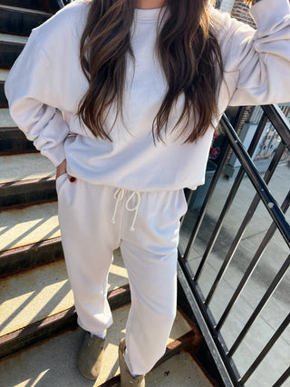 Z Supply | Boyfriend Cotton Sweatshirt Lavender Ice