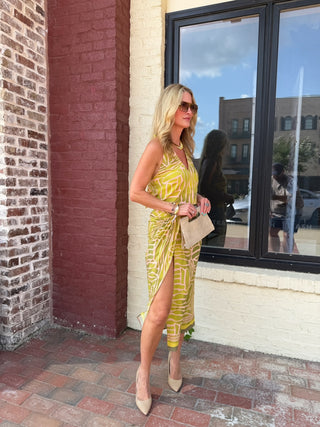 LUCY PARIS | Lara Faux Wrap Skirt