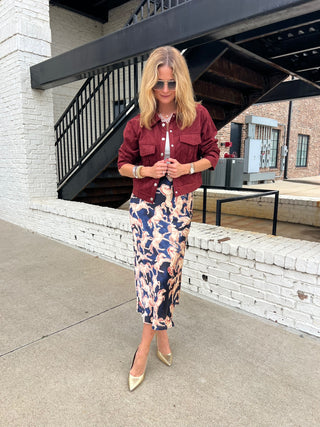 Dress Forum | Riverbend Pull On Skirt Western Navy