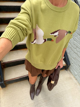 Kelly Duck Sweater Green