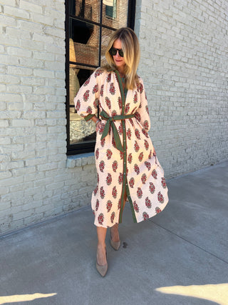 Entro | Botanical Falls Midi Dress