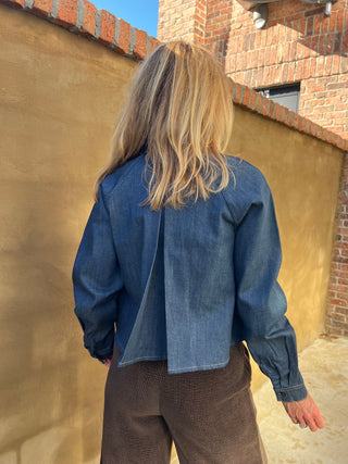 Steve Madden | Tessie Denim Top Deep Indigo