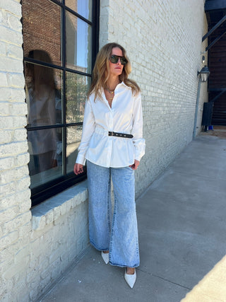 The Miranda Button Down White