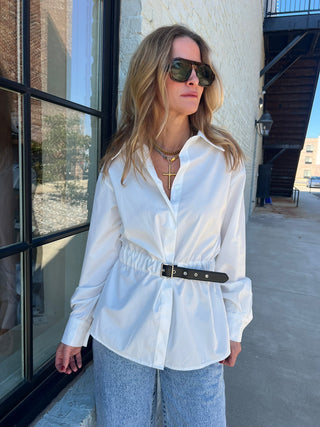 The Miranda Button Down White