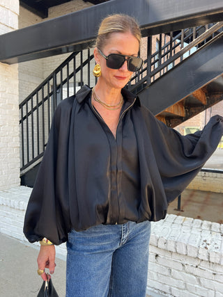 Mable | The Warren Bomber Jacket Black