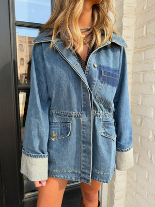Millie Denim Jacket - Dark Wash