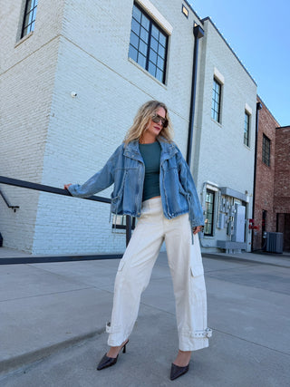 Arden Cargo Pants Cream