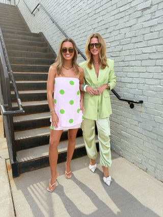 Polka Dot Strapless Set