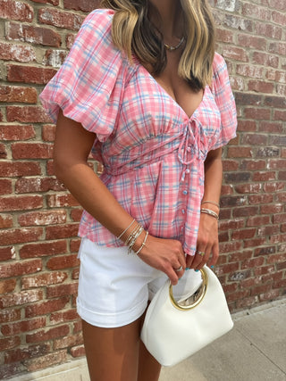 Payten Plaid Blouse