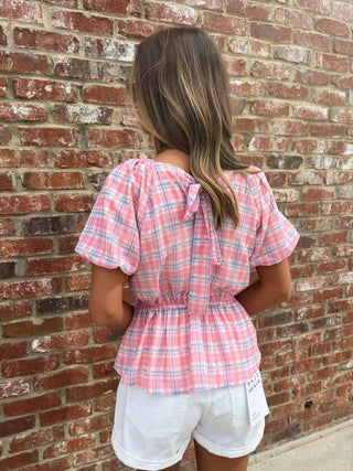 Payten Plaid Blouse