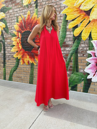 Everyday Ease Maxi Dress Red