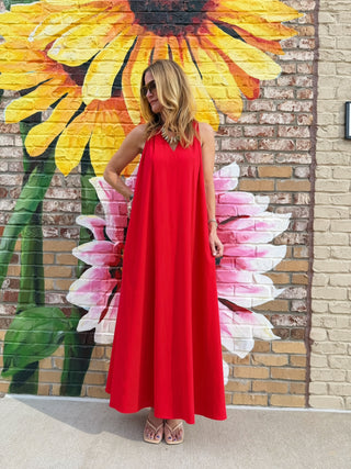 Everyday Ease Maxi Dress Red