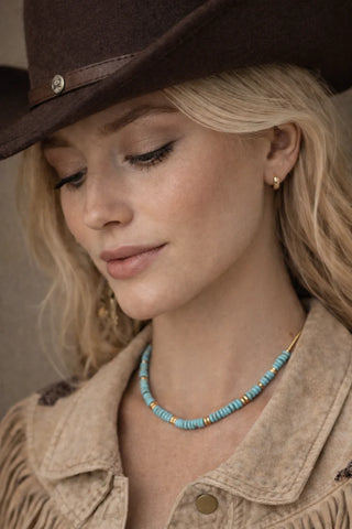 SAHIRA | Turquoise Beaded Necklace