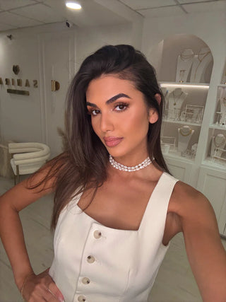 SAHIRA | Madeline 3-Layered Pearl Choker