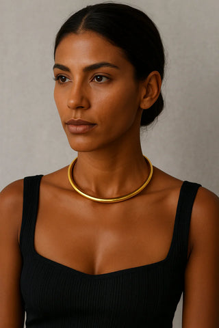 SAHIRA | Azaria Cuff Necklace Gold