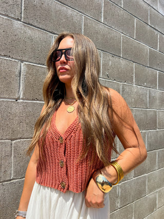 The Stephanie Sweater Top Brandy