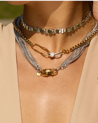 Gina Carmen | Nika Four Layer Mixed Chain Necklace
