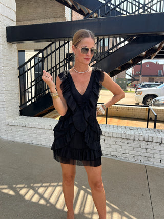 LULUS | Shimmy Shake Black Dress