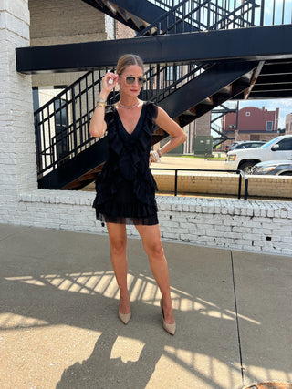 LULUS | Shimmy Shake Black Dress