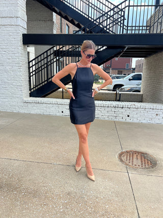 The Brooke Mini Dress Black