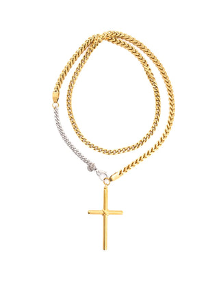 Gina Carmen | Mother Gold Cross Chain Necklace