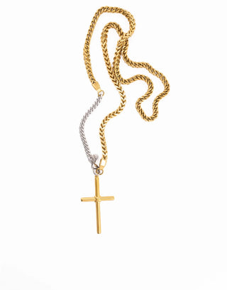 Gina Carmen | Mother Gold Cross Chain Necklace