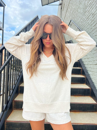Z Supply | Modern V-Neck Weekender Oatmeal LOH